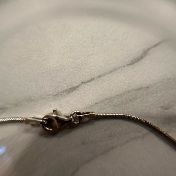 SCARO « Le Butineur »  Silver Necklace with Turquoise Pendant - Picture 7 of 7